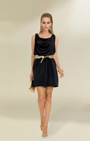 luisa spagnoli abito nero pe 2013