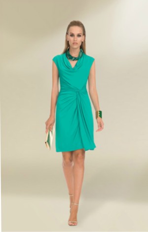 luisa spagnoli abito verde pe 2013