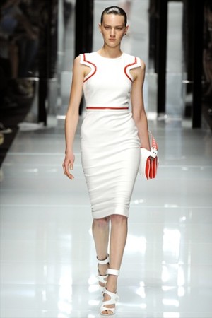 versace abito bianco pe 2011