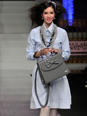 camomilla milano borsa grigia fiocco ai 2010
