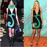 Heidi Klum indossa un minidress firmato Versace