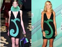 Heidi Klum indossa un minidress firmato Versace