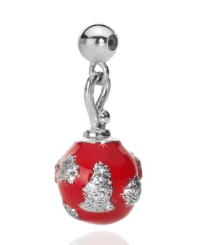 miluna natale ciondolo pallina