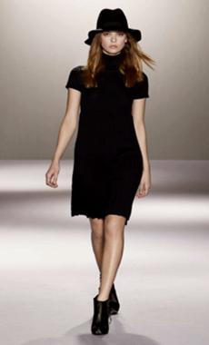 stefanel autunno inverno 2010 2011 tubino nero