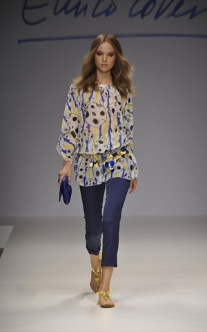 enrico coveri blu primavera estate 2011