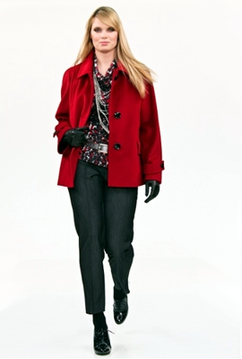 luisa viola giacca rossa autunno inverno 2010 2011