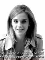Emma Watson commenta la Collezione Burberry