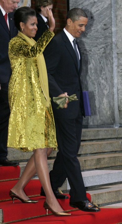 michelle obama in calvin klein cerimonia nobel per la pace 2010