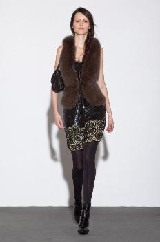 liu jo autunno inverno 2010 2011 gilet pelliccia