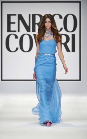 enrico coveri pe 2013 abito lungo