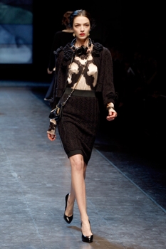 dolce e gabbana collezione autunno inverno 2010 2011 completo gonna