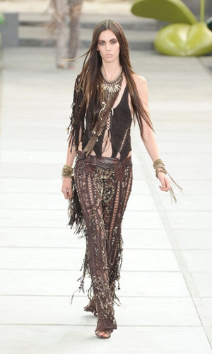 roberto cavalli completo frange primavera estate 2011