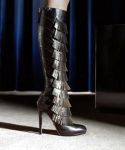 sergio rossi autunno inverno 2010 2011 stivali frange